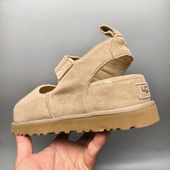 UGG Womens Sand Suede Platform Sandals - Picture 3 of 7